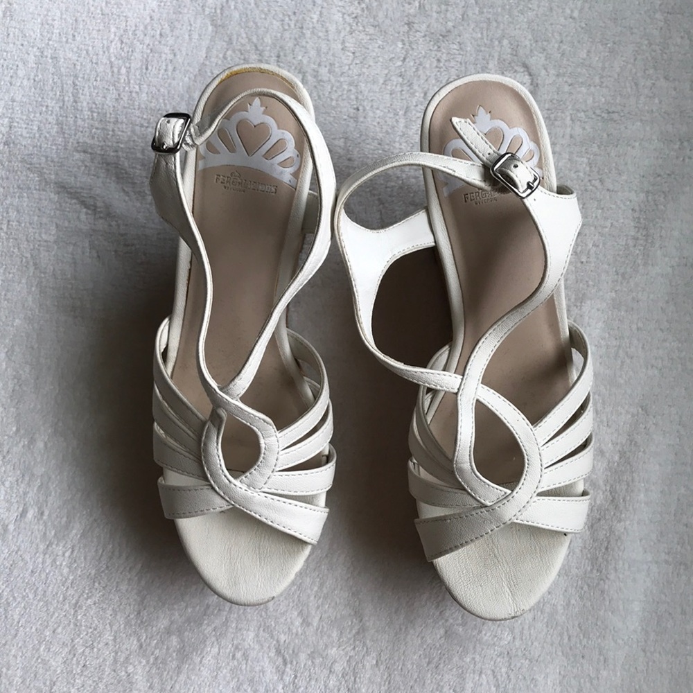 Fergalicious by Fergie White Wedges Pumps Heels